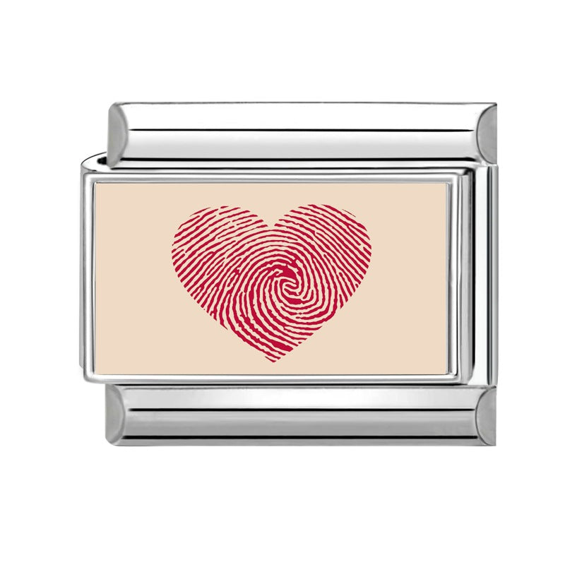 Wholesale Hearts and Love Italian Charms DIY flower fish Single Section Creative Stainless Steel Composable Bracelet