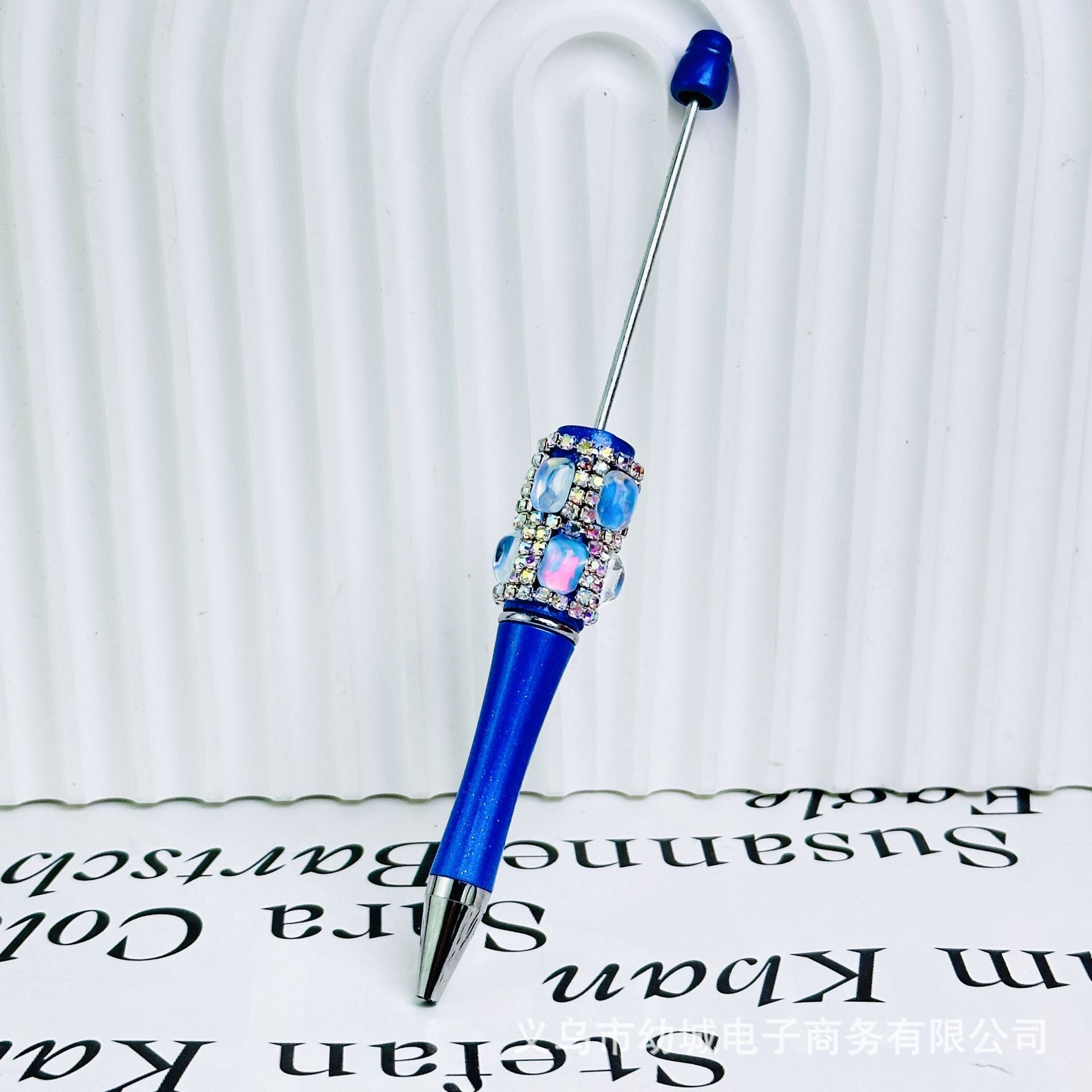 Wholesale 10pcs Creative DIY bright diamond beadable pens