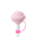 Wholesale 10mm Pink and White Hot Dog Lollipop PVC Soft Straw Tube Cap