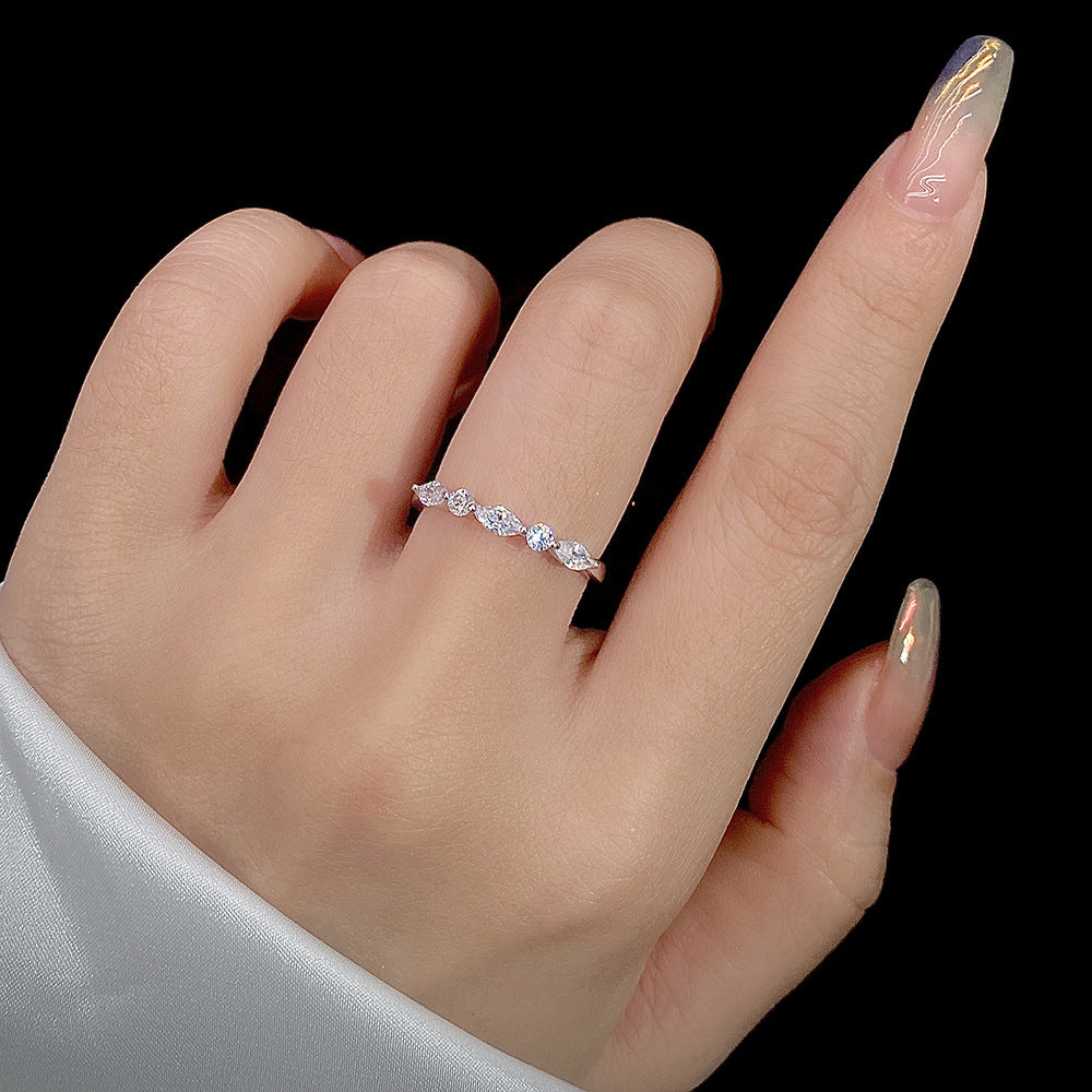 Wholesale S925 Sterling Silver Zirconium Luxury Ring