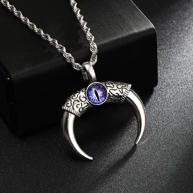 Wholesale Turquoise Crescent Pendant Necklace ACC-NE-Yuj004