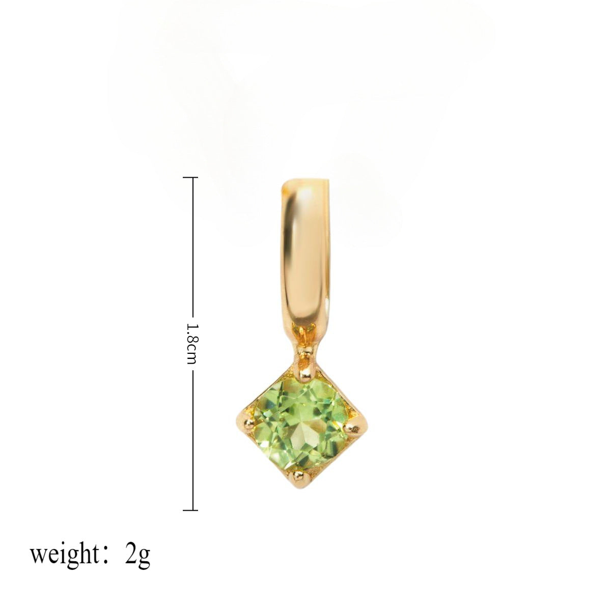 Wholesale Stainless Steel Free Assembly DIY Accessories Twelve Birthstones Pendant