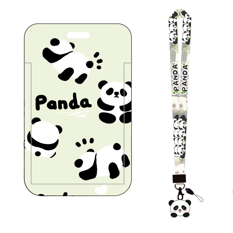 Wholesale 2pcs Cute Panda Protective Case Lanyard Keychain ACC-KC-AShi004