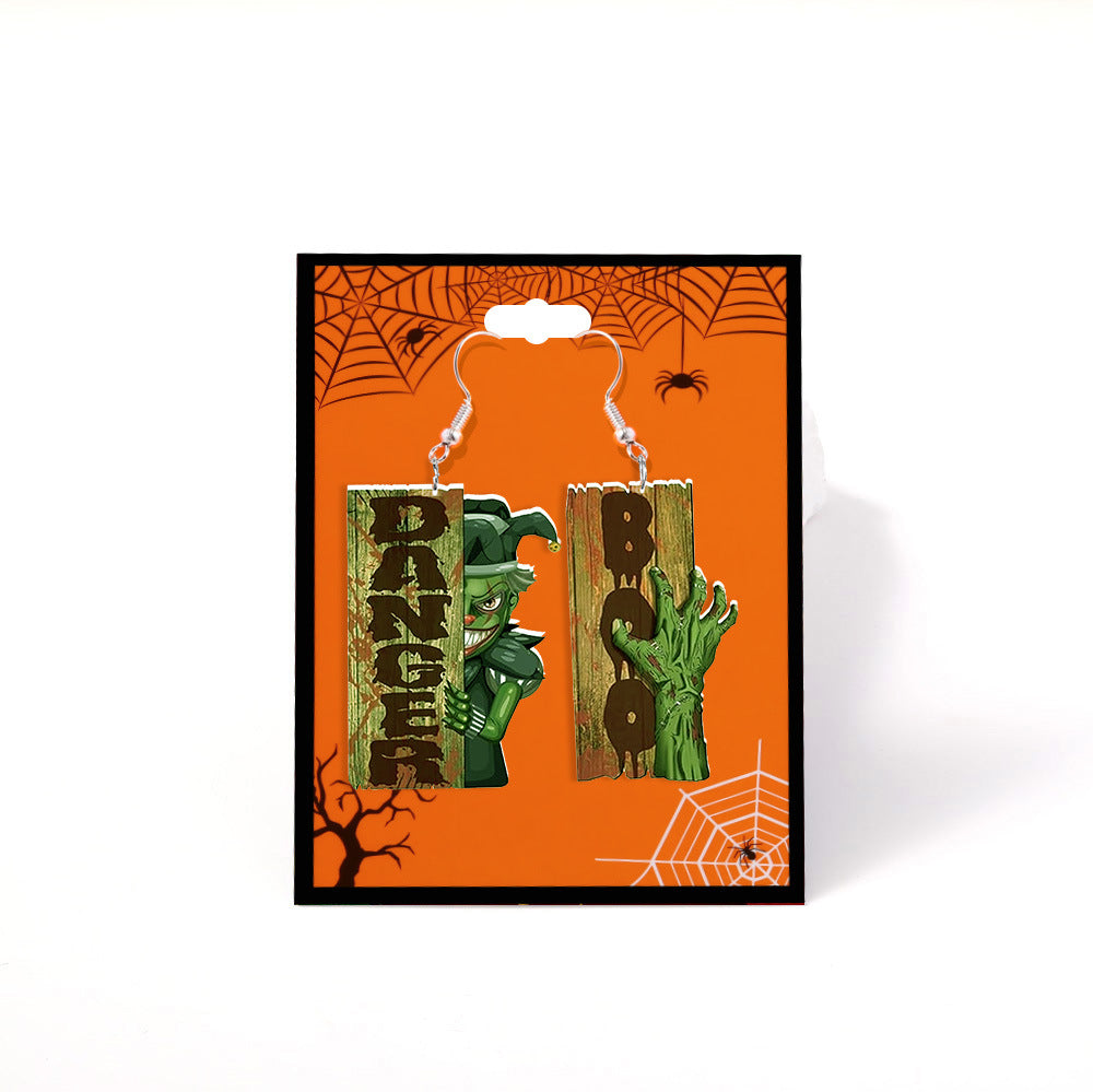 Wholesale  Acrylic Earrings  Road Sign Styling Earrings