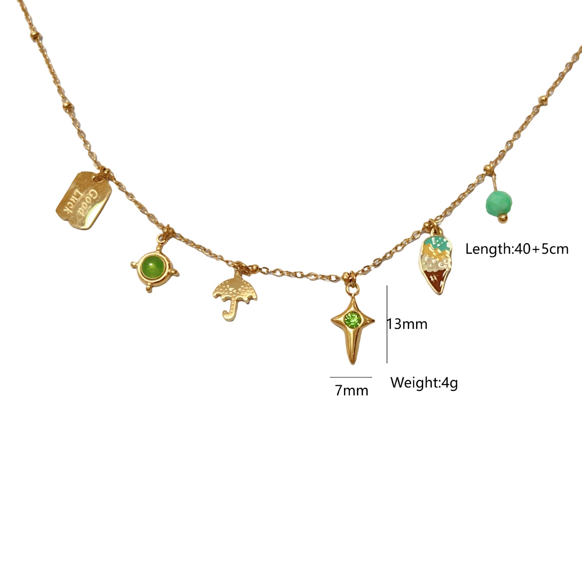 Wholesale  Love Stone Necklace Light Luxury Stainless Steel Chain