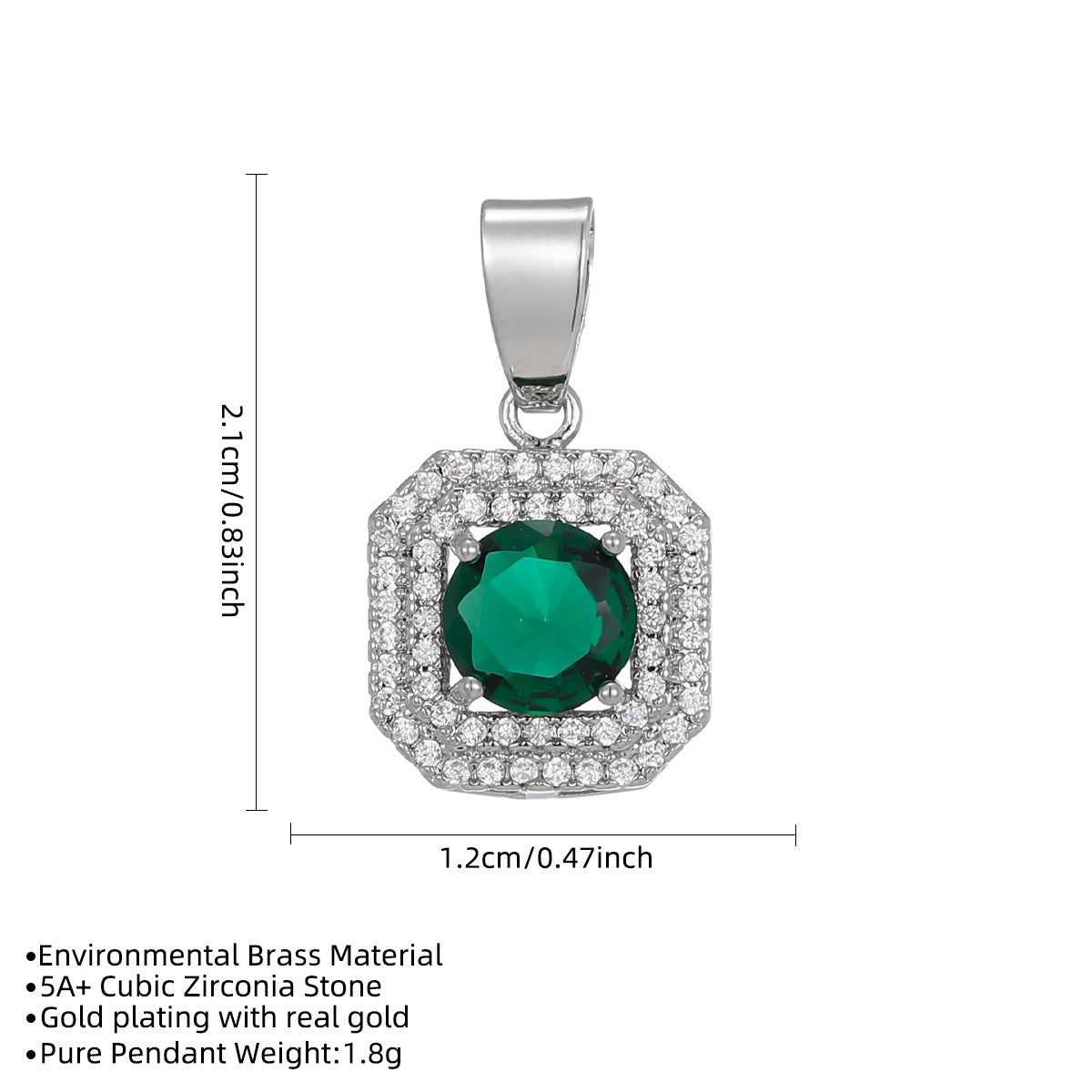 Wholesale Geometric Fashion Pendant Necklace Copper Electroplating Silver Chain