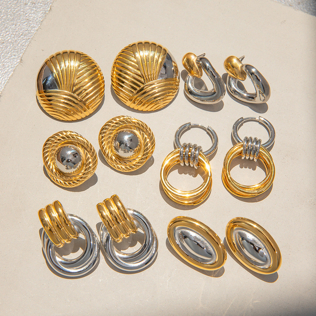 Wholesale Stainless Steel Circle Earrings