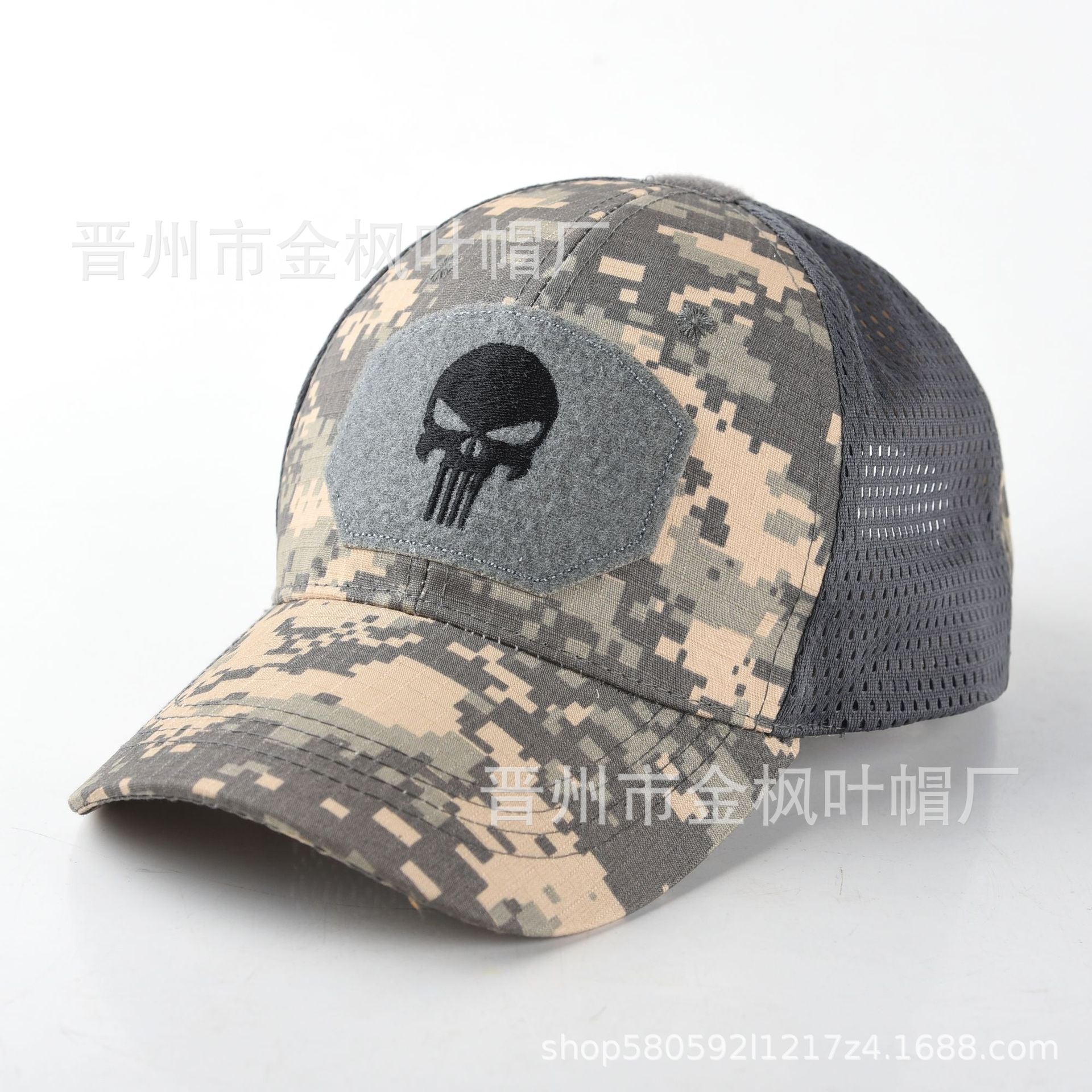 Wholesale Camouflage embroidered sun visor mesh hat