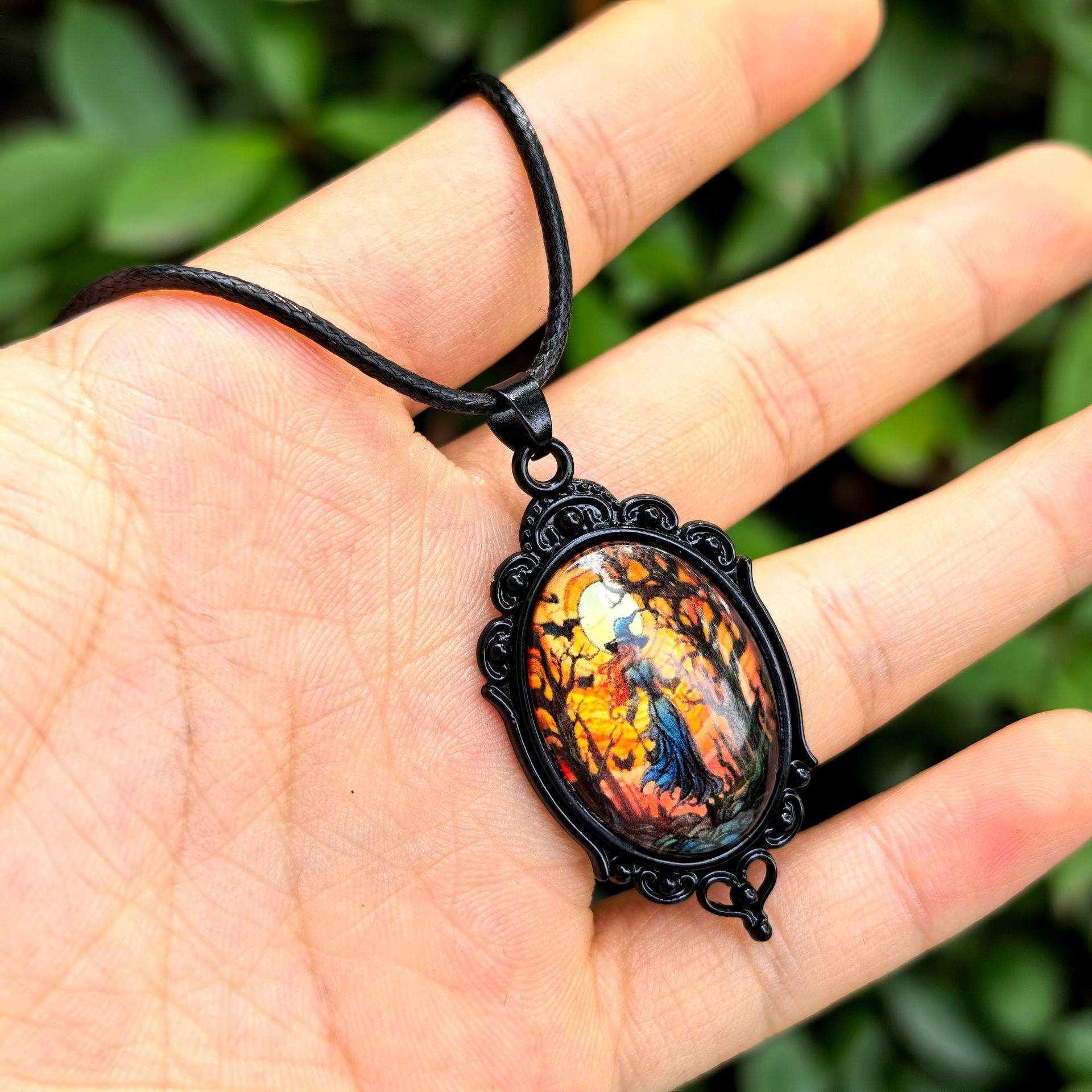 Wholesale  Halloween Dark Series Pu Leather Necklace