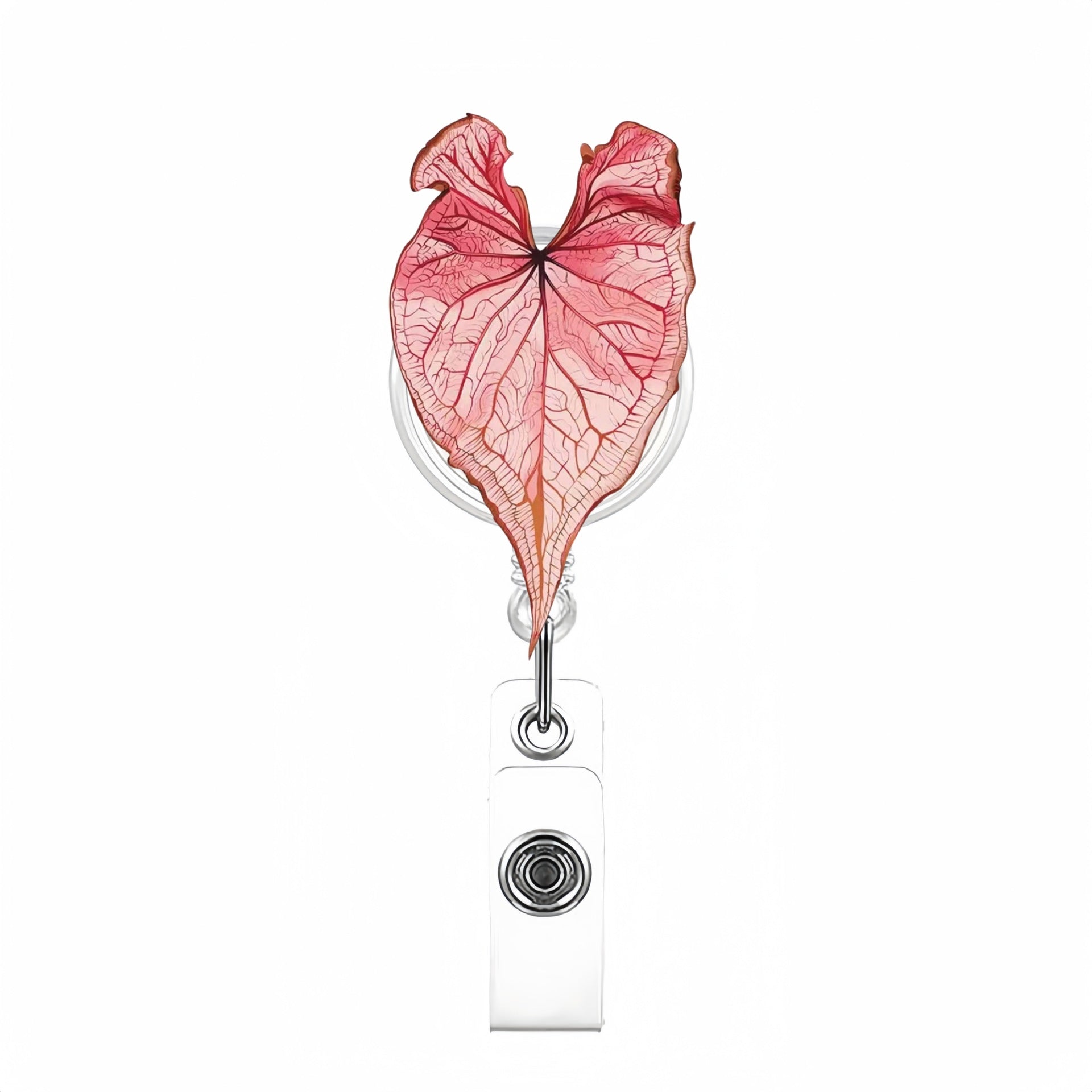 Wholesale Leaf Retractable Keychain Badge Reels