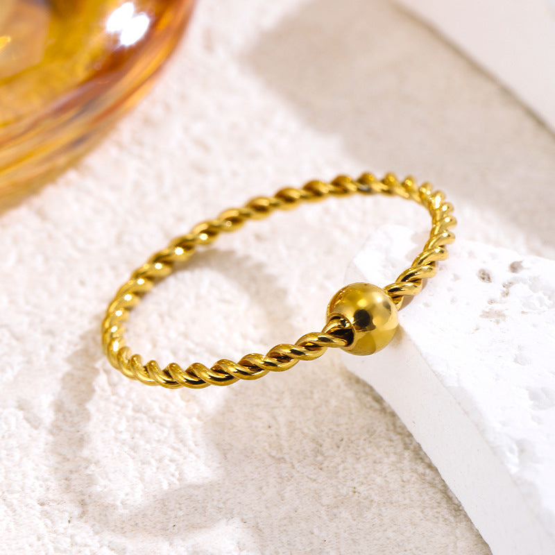 Wholesale Titanium steel twist ring