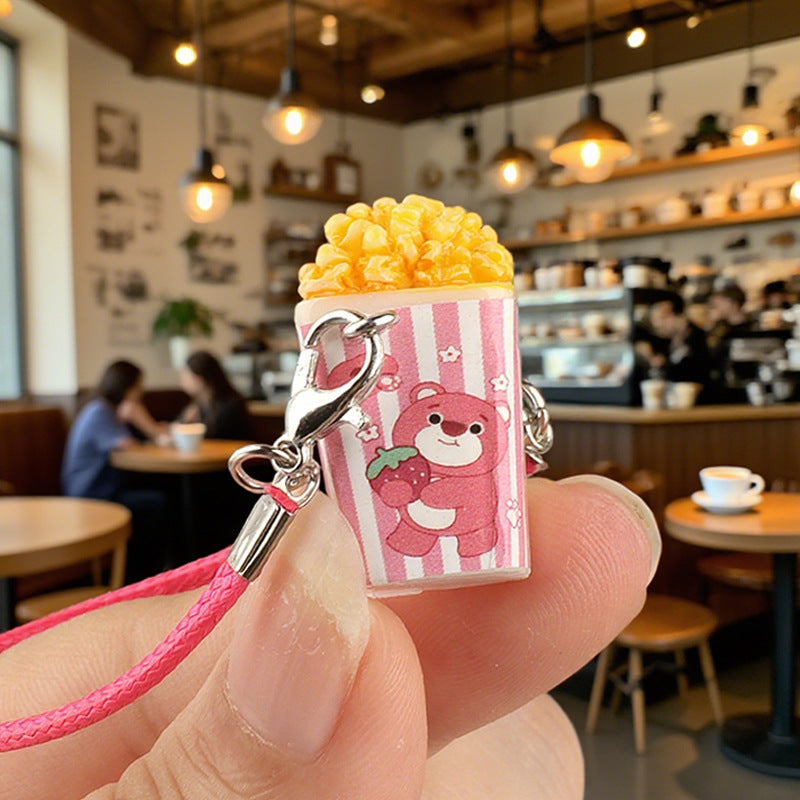 Wholesale Cute cartoon mini popcorn doll accessories