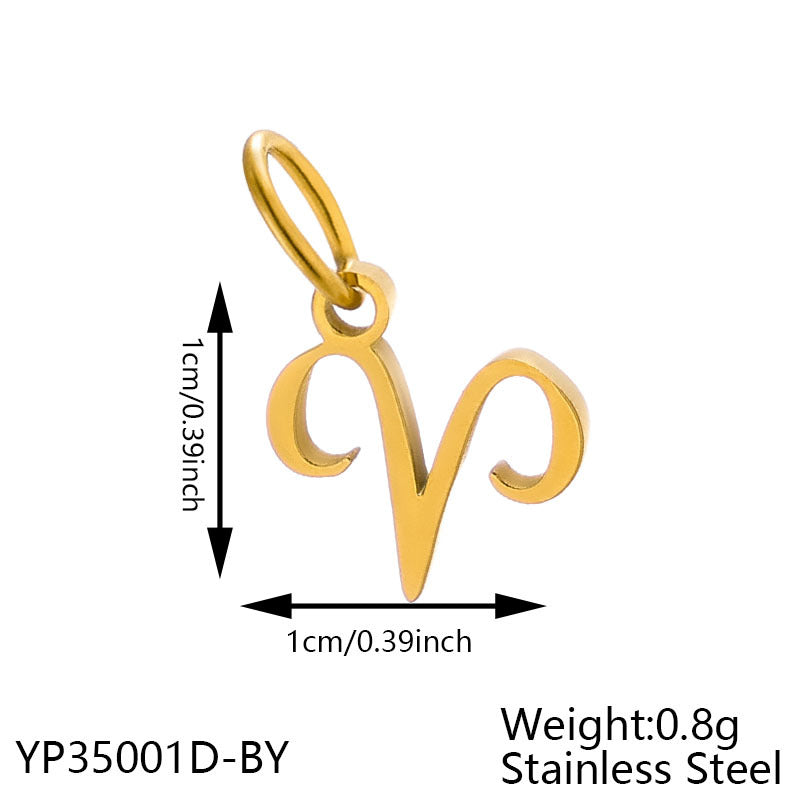 Wholesale Twelve Zodiac Stainless Steel DIY Pendant