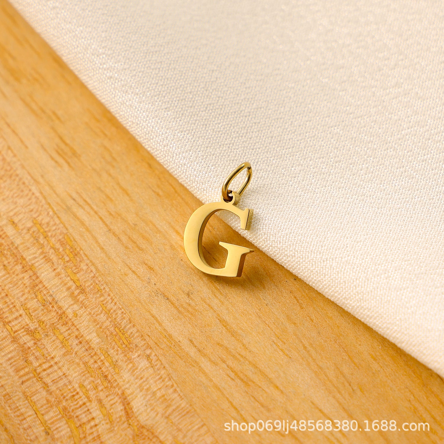 Wholesale Titanium steel letter pendant