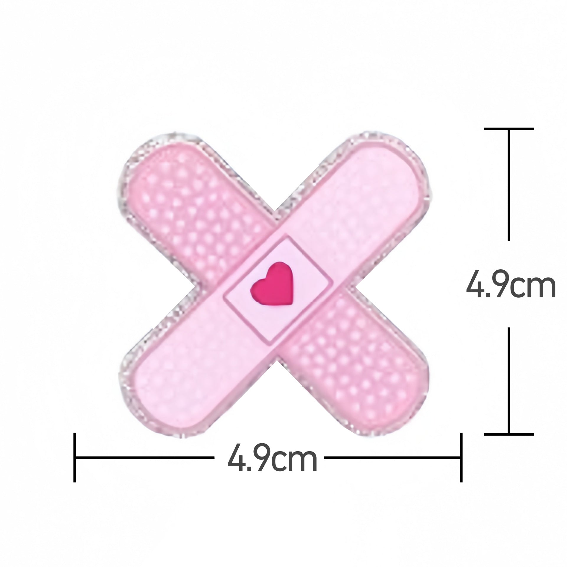Wholesale Acrylic Retractable Badge Reel Glitter Heart Design Nurse ID Holder