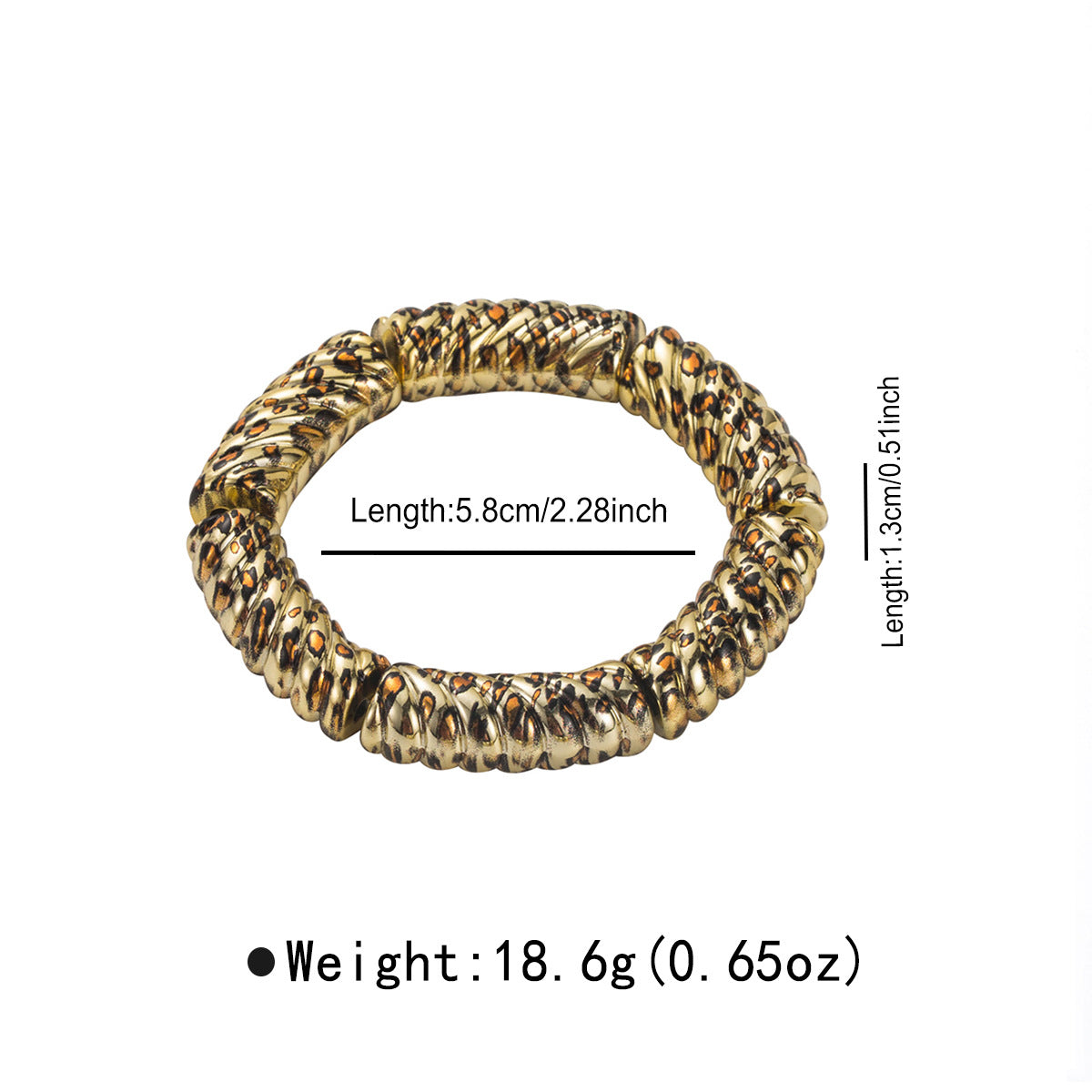 Braccialetto acrilico all'ingrosso gioielli elastici a mano con temperamento semplice