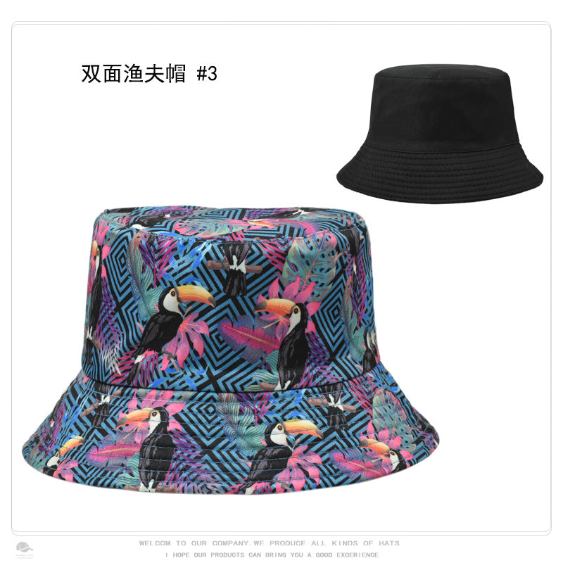 Wholesale Vintage Printed Polyster Bucket Hat ACC-HT-XuP009