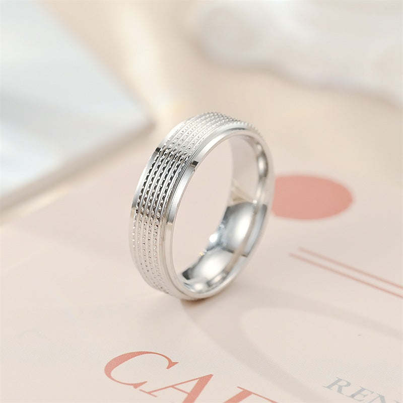 Wholesale Titanium Steel Couple Ring