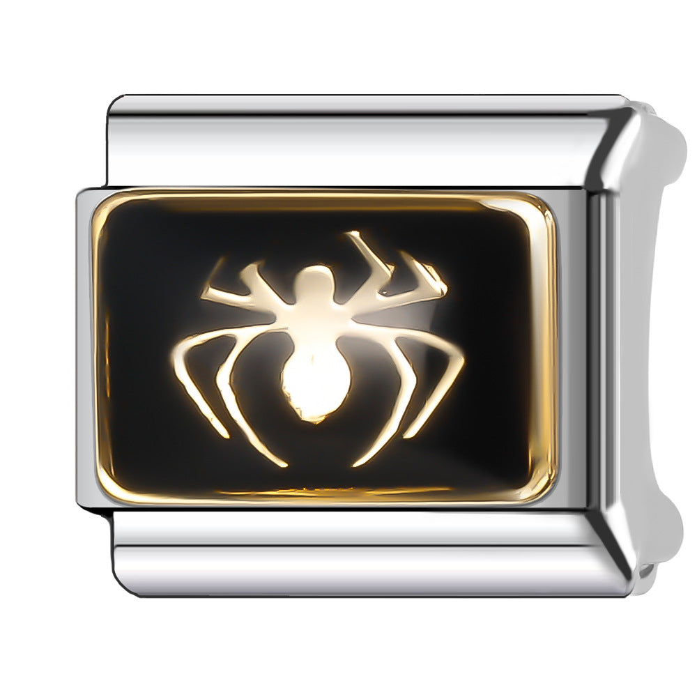 Wholesale Italian Charm Bracelet 9mm DIY Splicing Cute Animal Stainless Steel Composable Bracelet