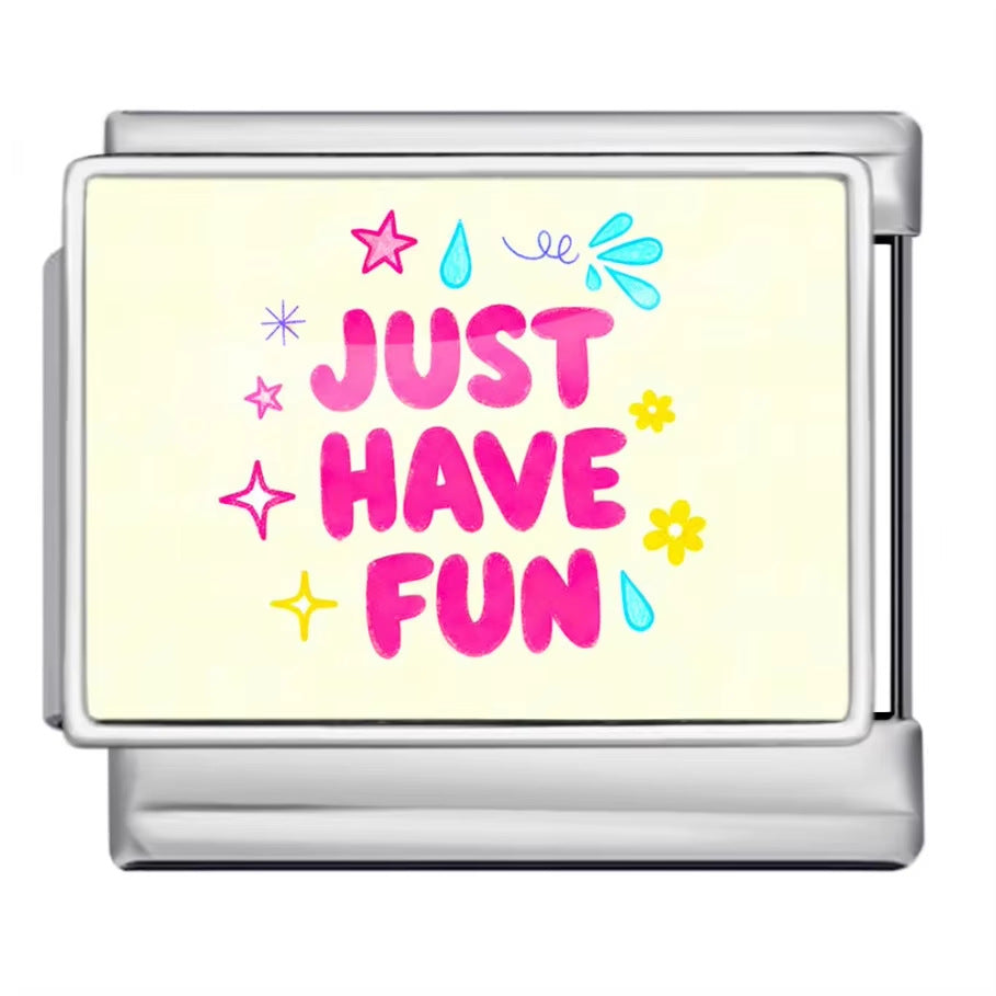 Wholesale italian Charm Bracelet 9mm DIY Colorful English Series Creative Stainless Steel Composable Bracelet