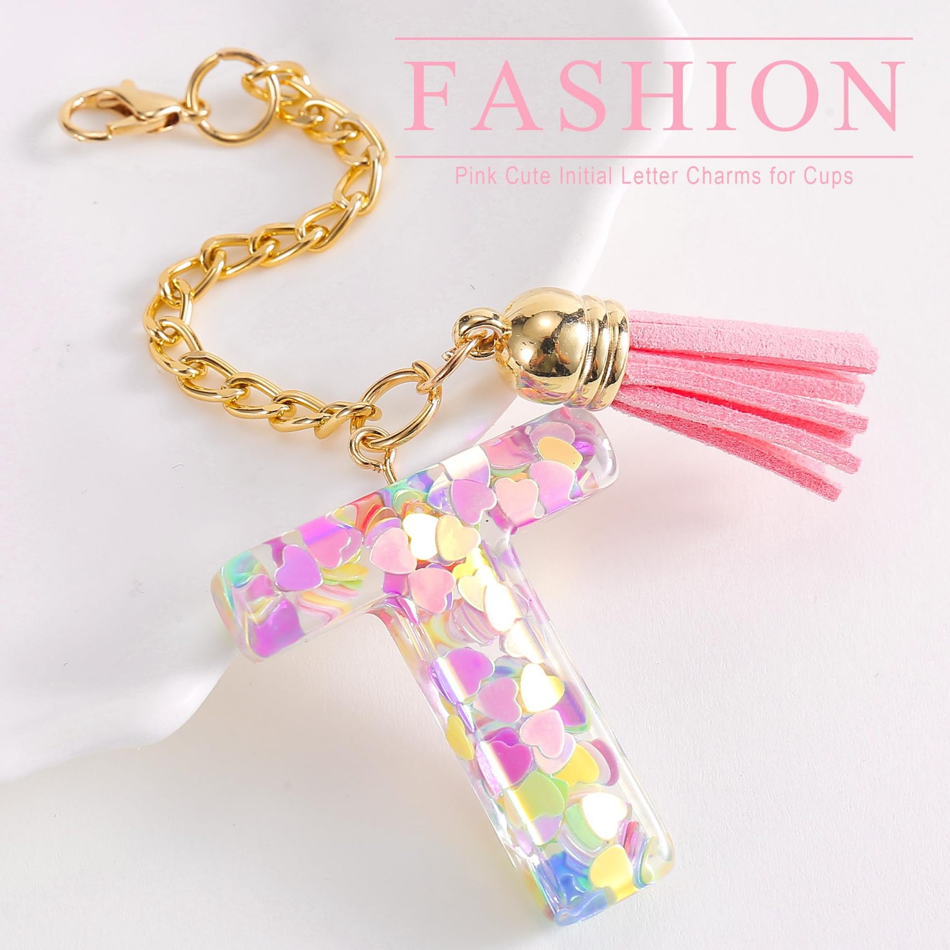 Wholesale Cartoon 26 Letters Resin Hanging Chain Cup Accessories Chain ACC-CA-Jiay001