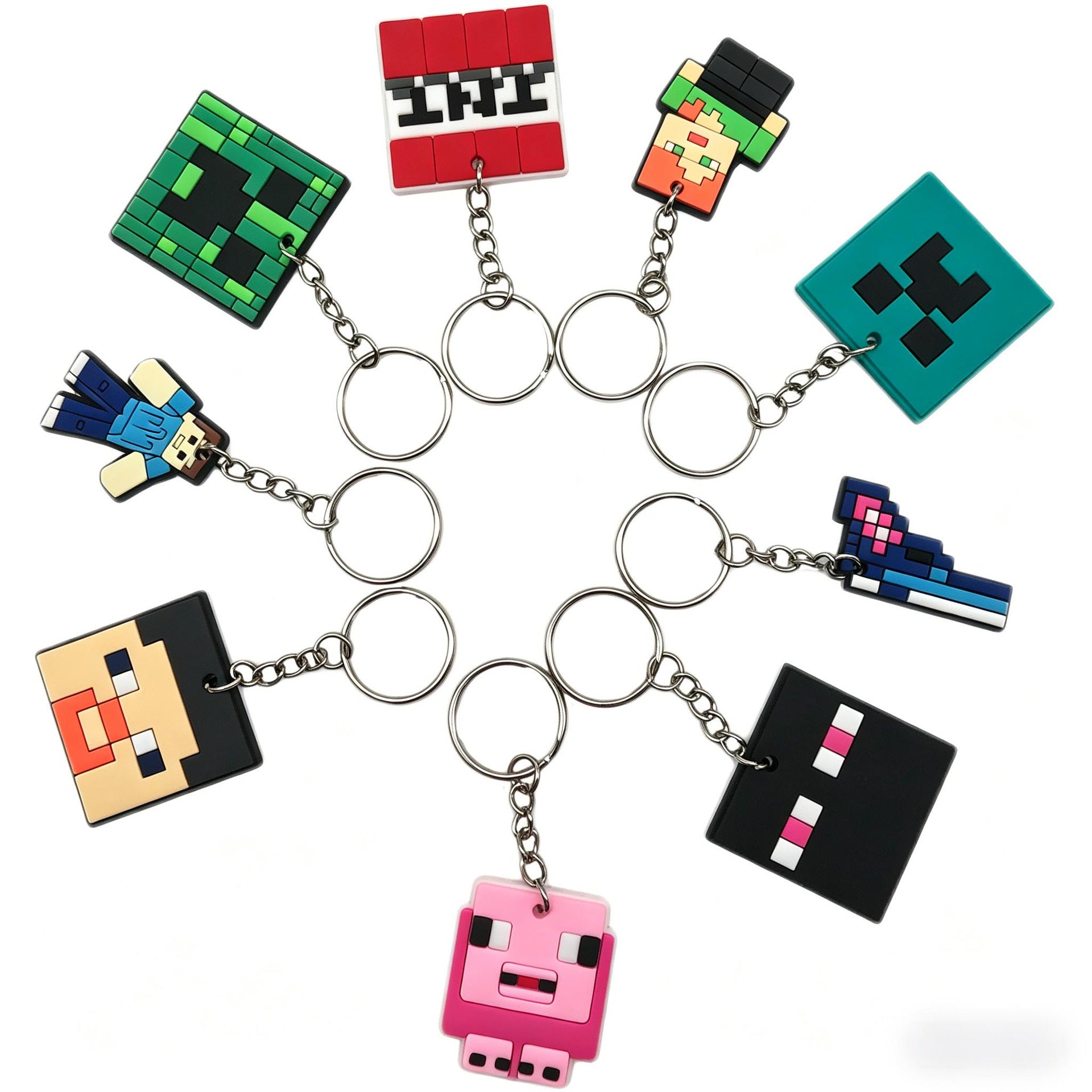Wholesale  keychains,  backpack charms,  cartoon accessories,  DIY pendants,  PVC metal key chains,  Amazon bestsellers.