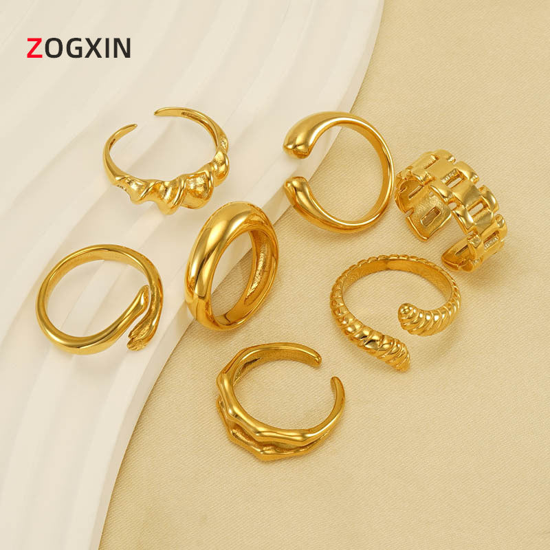 Wholesale stainless steel opening adjustable ring