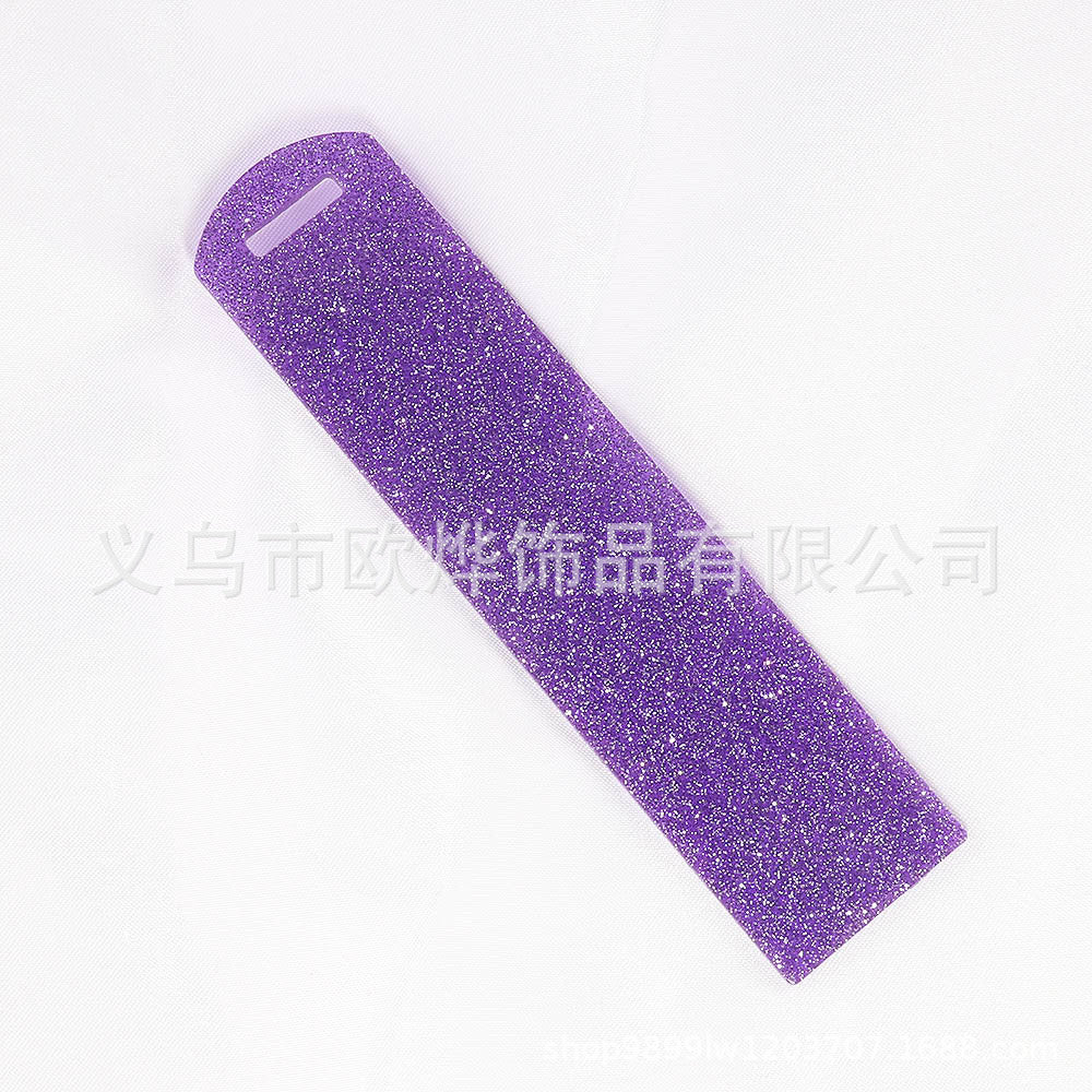 Wholesale 10PCS DIY Glitter Acrylic Bookmarks
