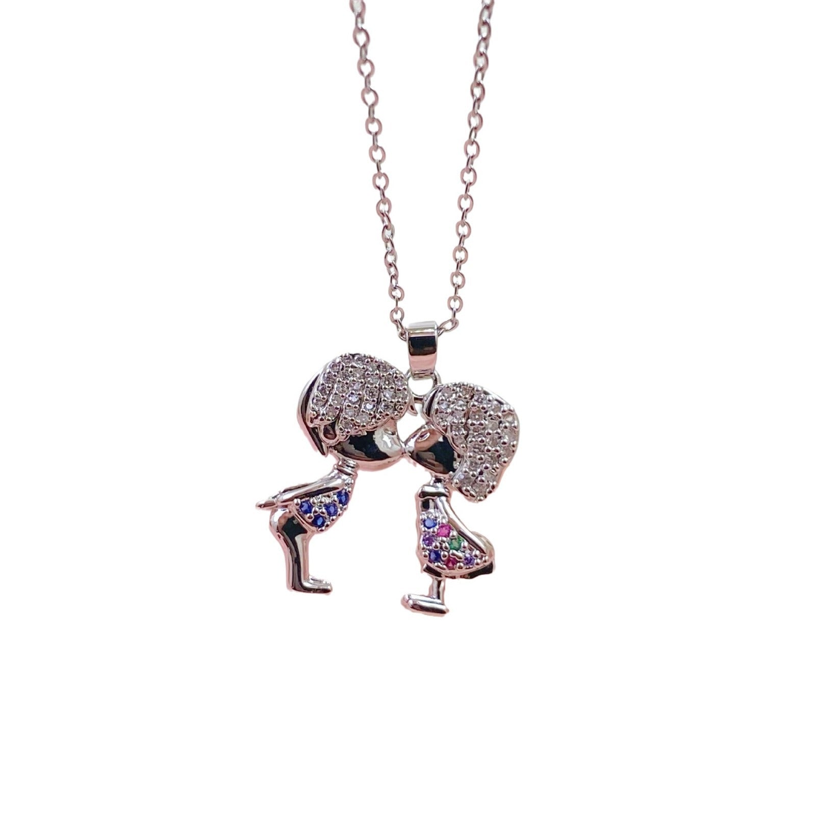 Wholesale Valentine's Day full diamond micro zircon clavicle necklace