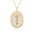 Wholesale  metal medal zircon Lady Guadalupe Saint Benedict pendant necklace