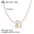 Wholesale 12 constellation stainless steel plated 18k gold white seashells pearl light luxury necklace