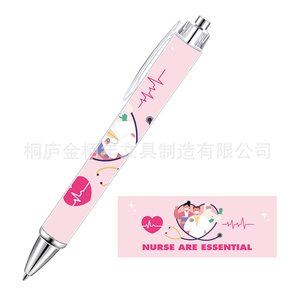 Wholesale Pink Bow Heart Roll Paper Ballpoint Pen