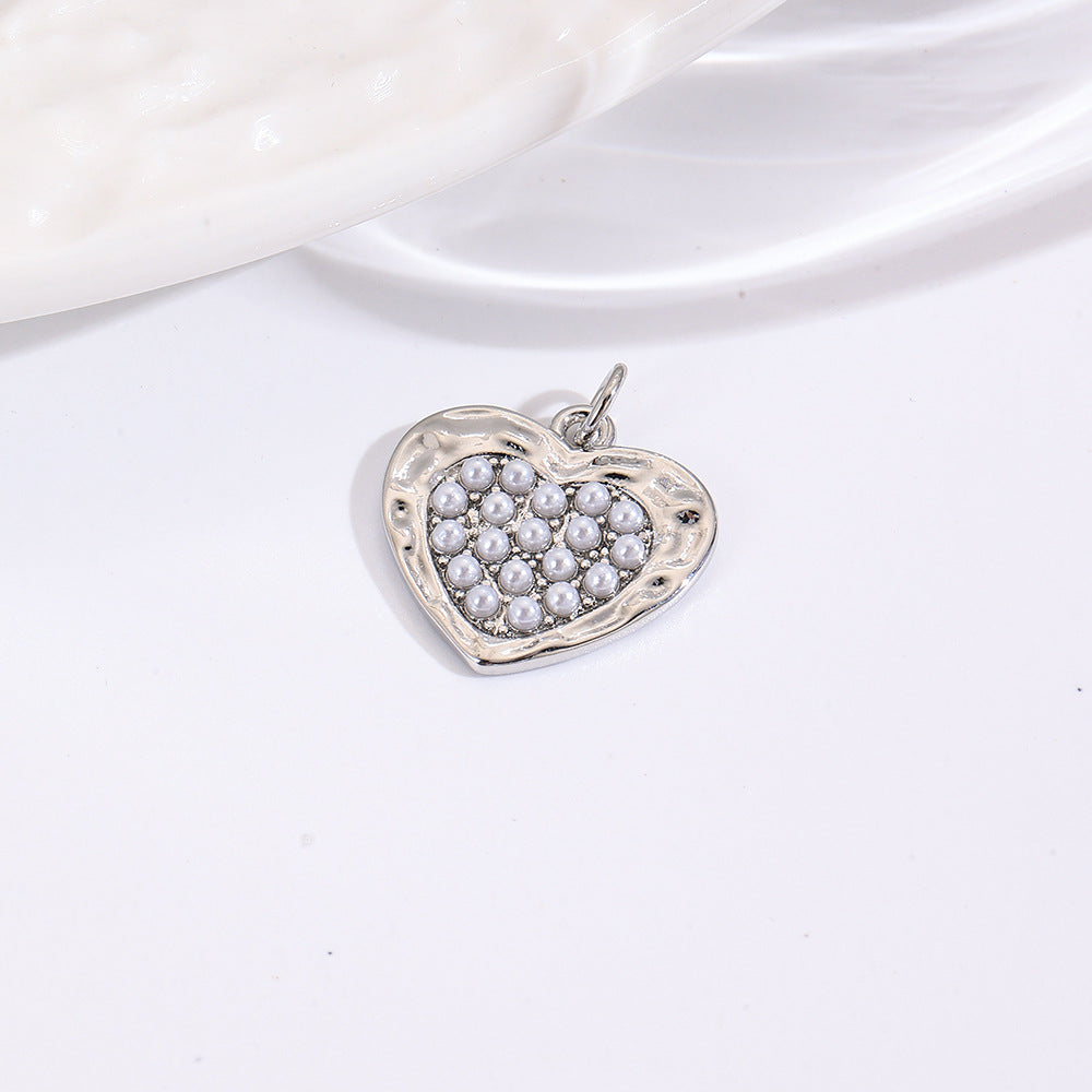 Wholesale Heart necklace copper plated 18k pendant necklace