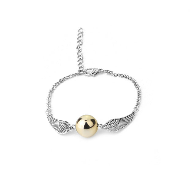 Wholesale rgold snitch gold necklace