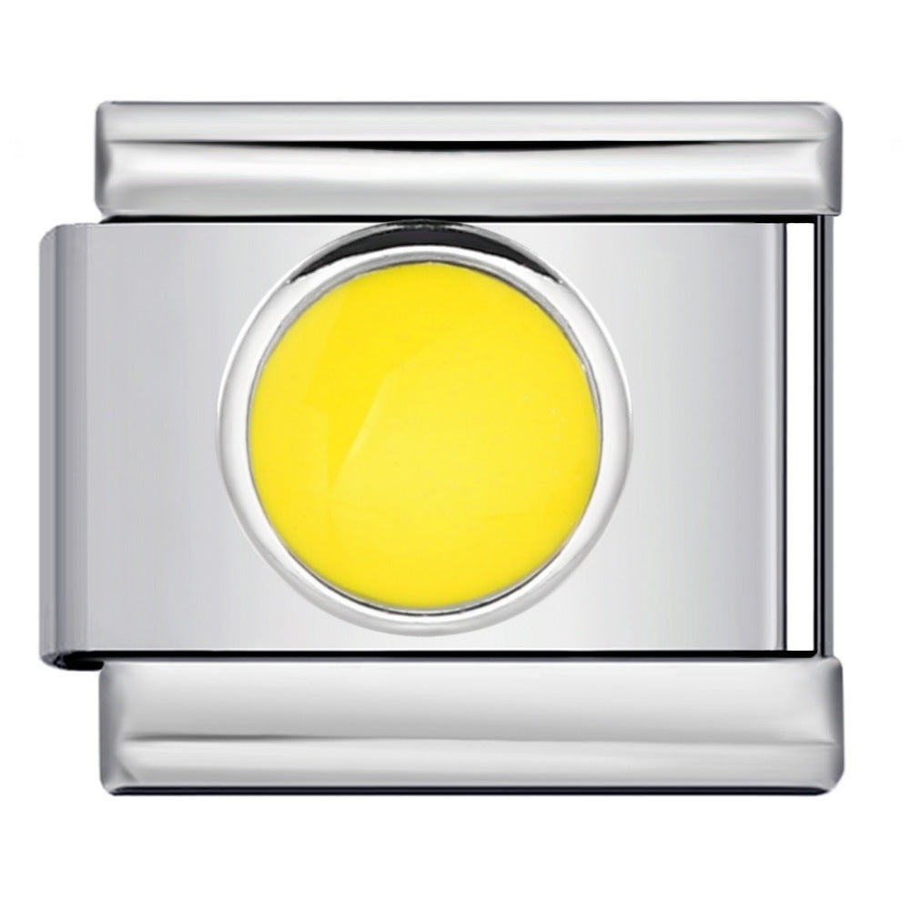 Wholesale 9mm Italian Charm Starter Bracelets DIY square Single Section Creative Stainless Steel Composable Bracelet