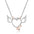 Wholesale  Valentine's Day Heart-shaped Devil Angel Pendant Simple Two-tone Love  Collarbone Necklace