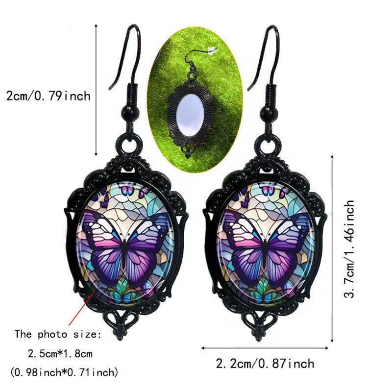 Wholesale Trendy Gothic Cross Raven Pendant Necklace and Earrings Set - Zinc Alloy Electroplated Fashion Accessory for Resale