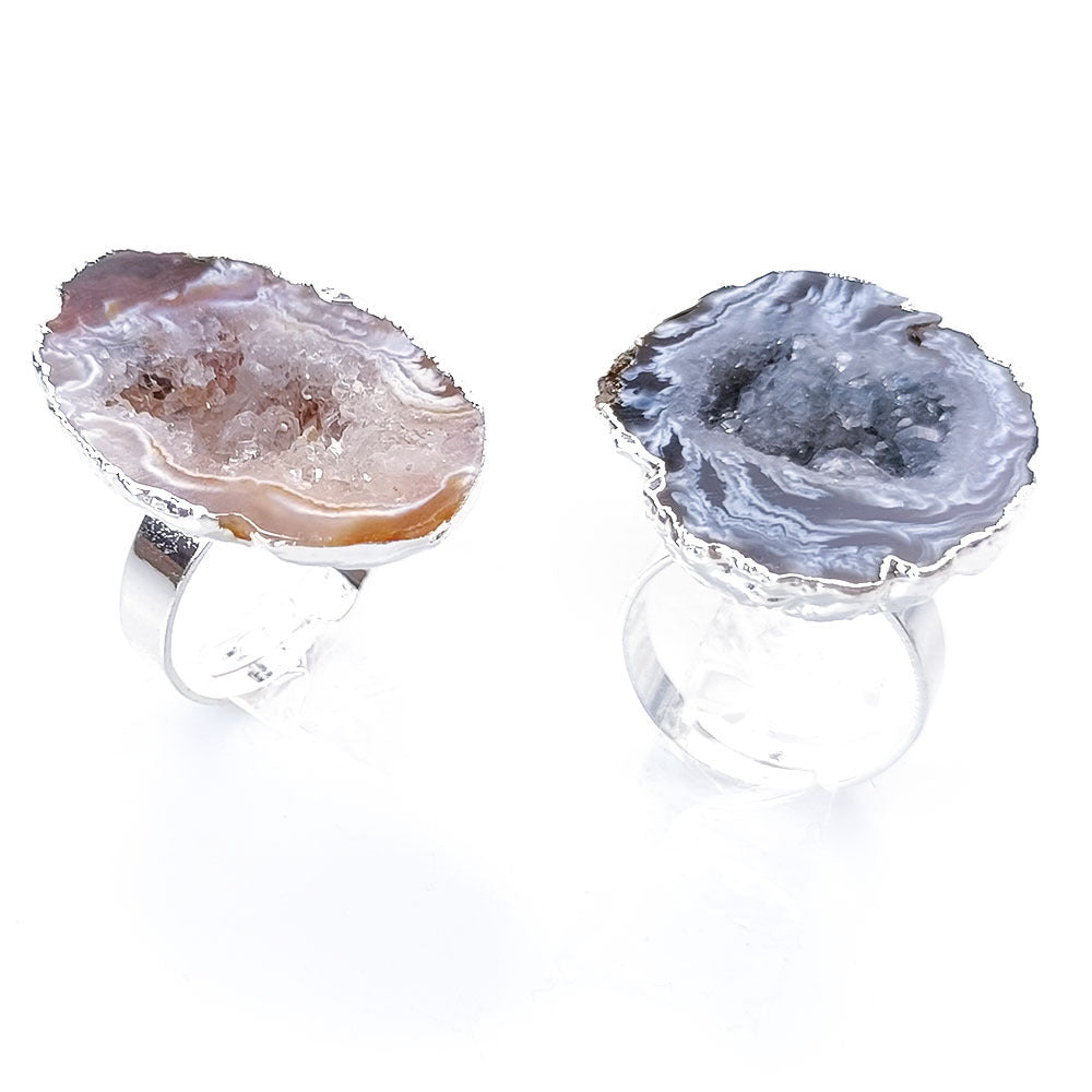 Wholesale Natural  Crystal hole ring