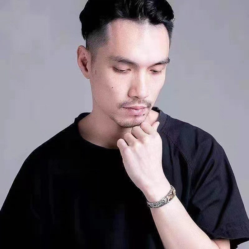 Wholesale Two-color Electroplating Koi Arabesque Bracelet ACC-BT-YuMei001