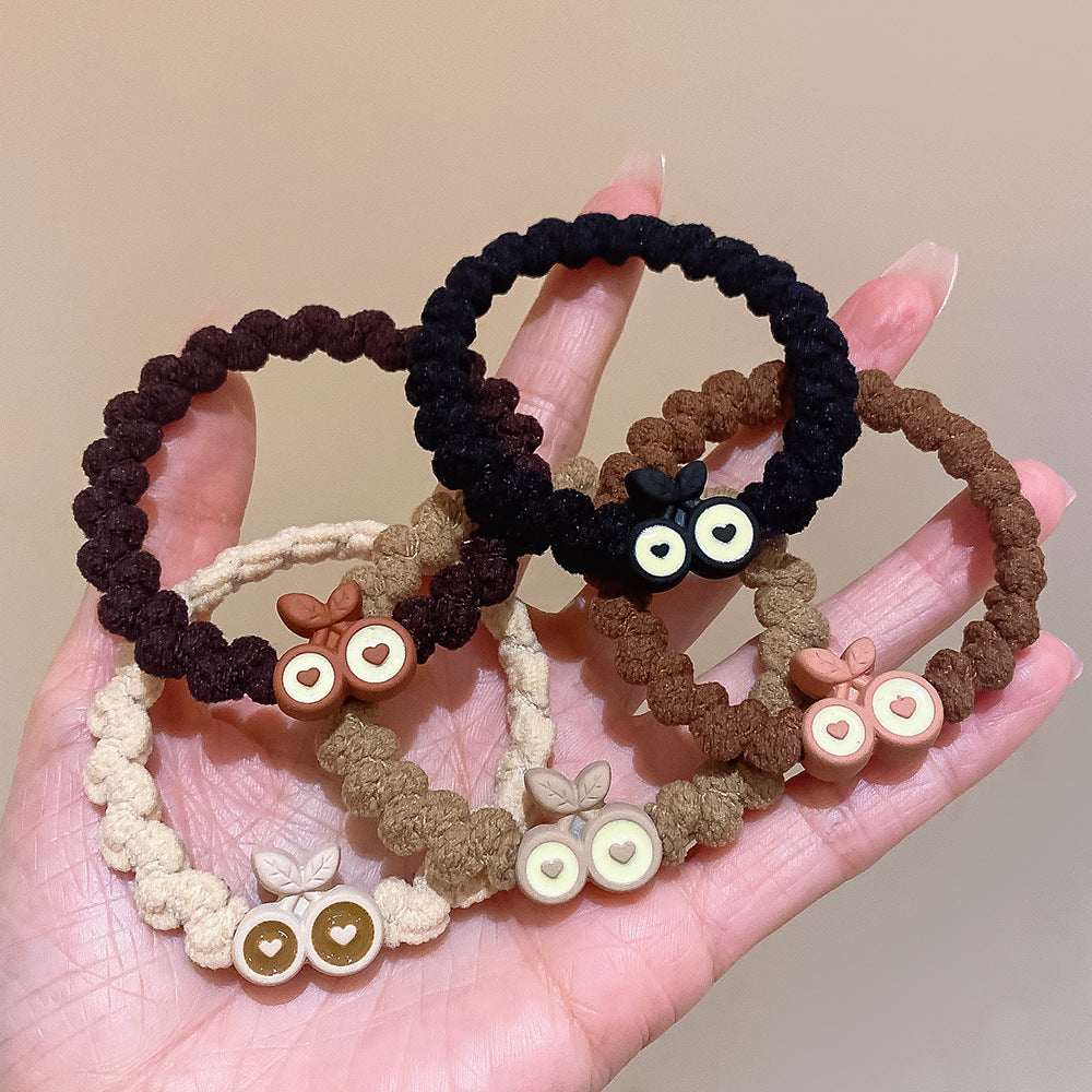 Wholesale 5pcs Braided Headband Hairband Leather Case Hair Scrunchies ACC-HS-Huidi004