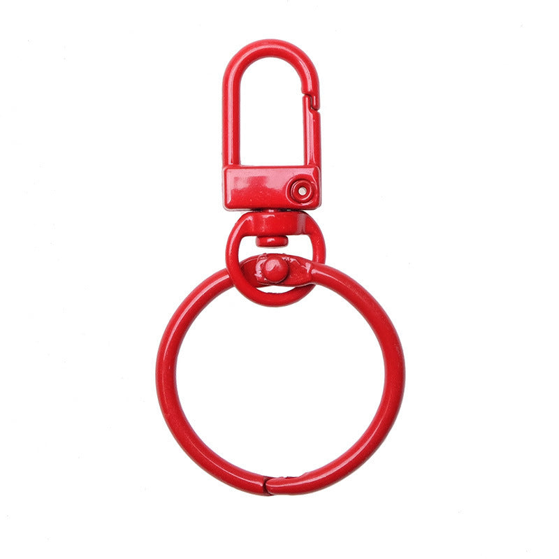 Wholesale 10pcs Colorful DIY Handmade Material Keychain Metal Accessories ACC-KC-QingMou005