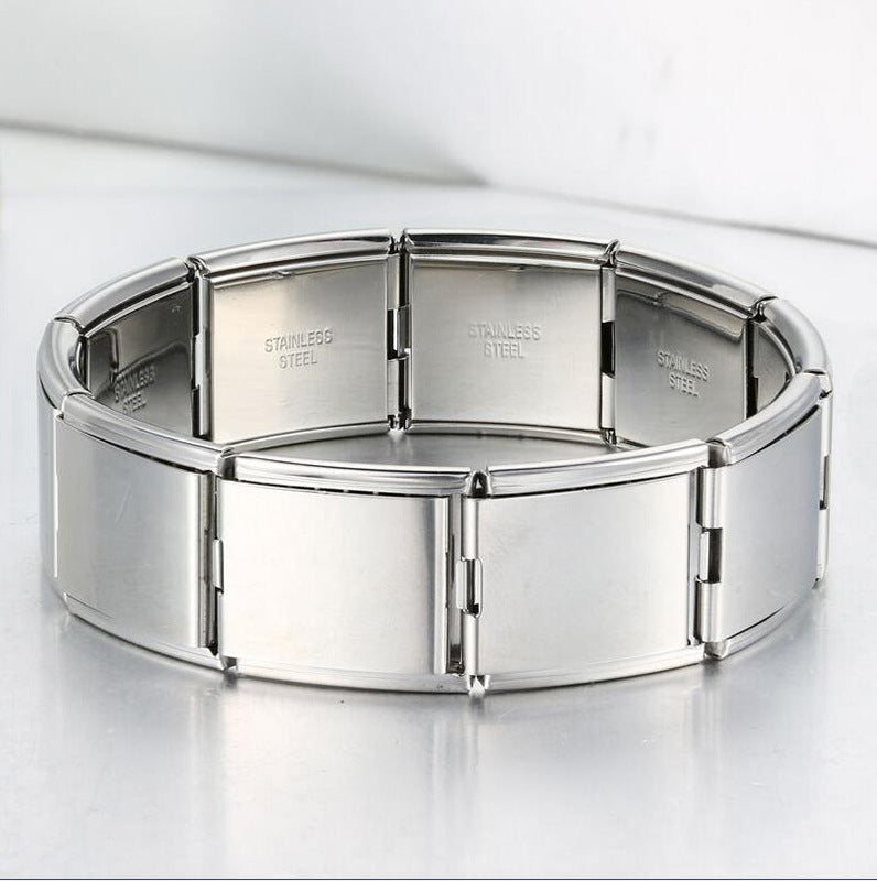 Wholesale Italian Charm Bracelet 9mm DIY Splicing Removable  Stainless Steel Composable Bracelet
