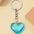 Wholesale 3D three-dimensional glass love keychain