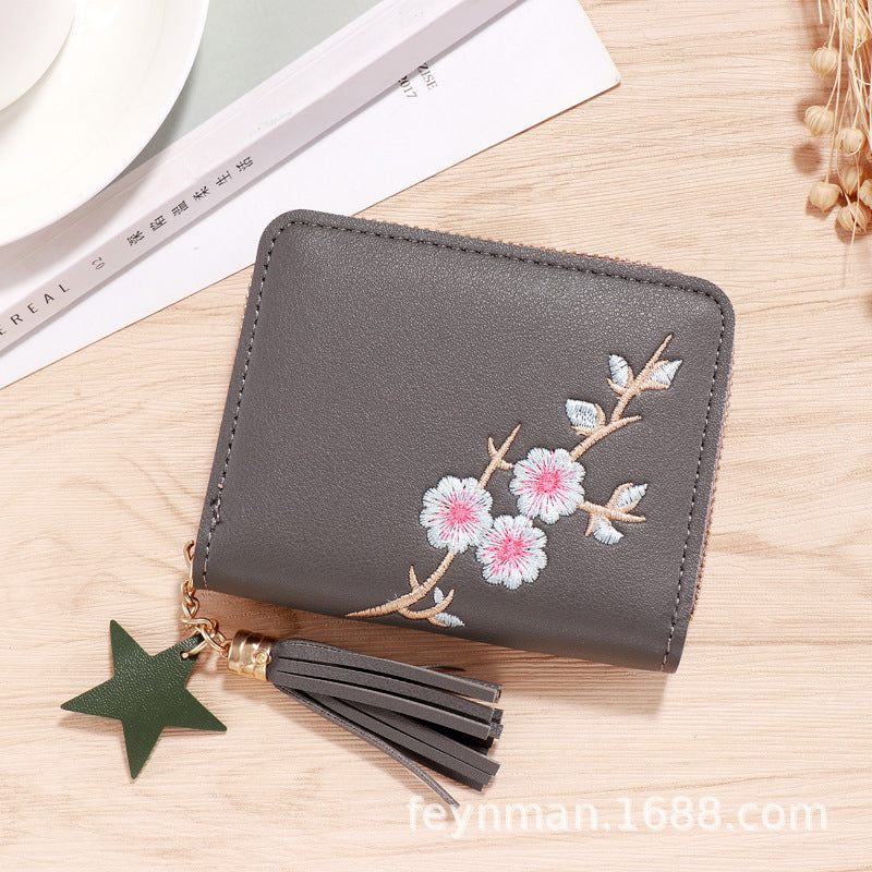 Wholesale PU faux leather card holder short wallet