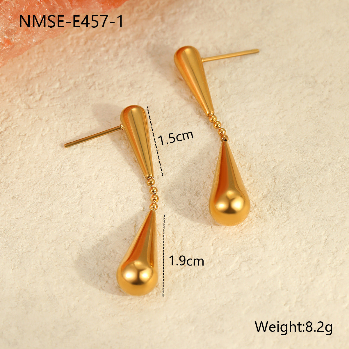Wholesale  Minimalist Cold Wind Drops Geometric Niche Design Sense Earrings
