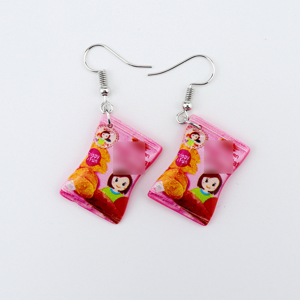 Wholesale  10pcs Creative  Fries Instant Noodles Earrings