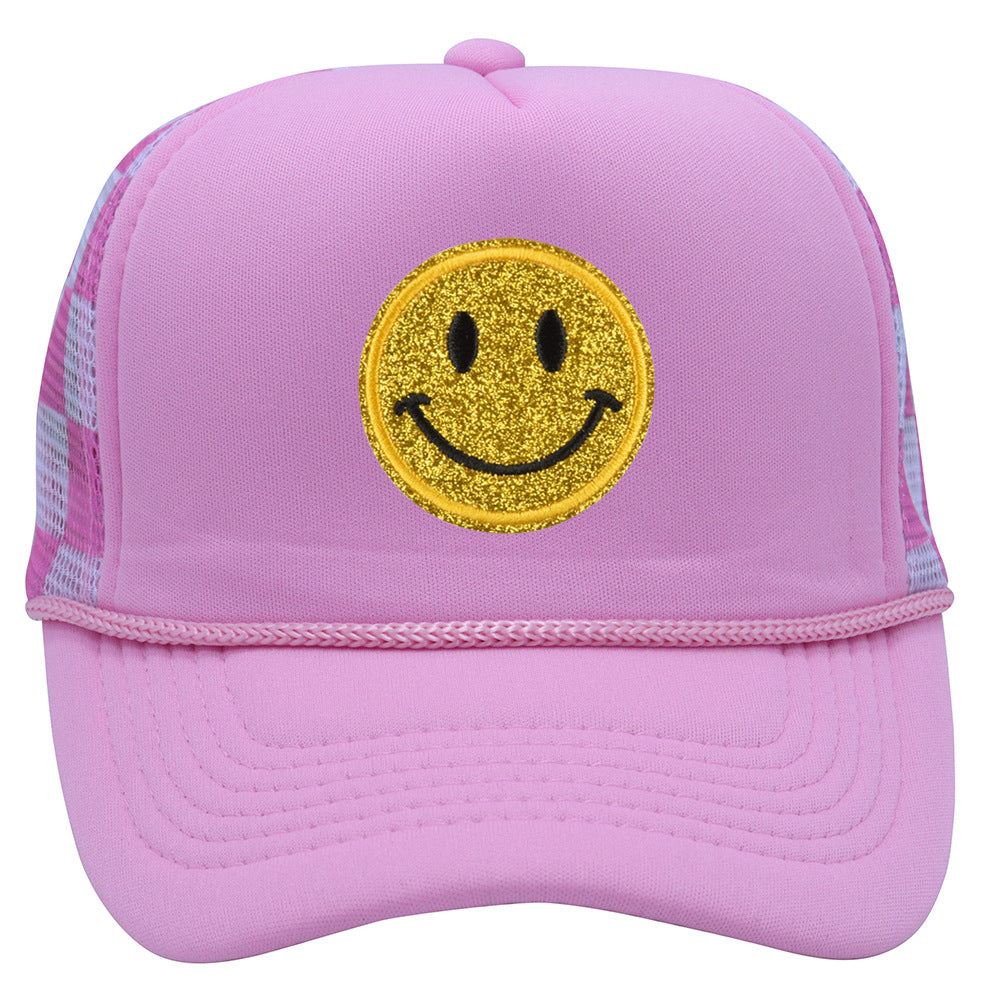 Wholesale Children's Smiling Face Truck Mesh Hat Baseball Cap