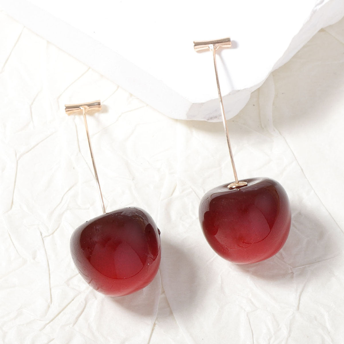 Wholesale Cute Fruit Cherry  Earrings