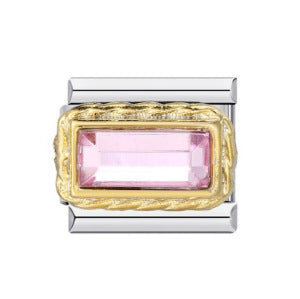 Wholesale  Italian ModularColorful ZirconTitanium Steel DIY  Bracelet