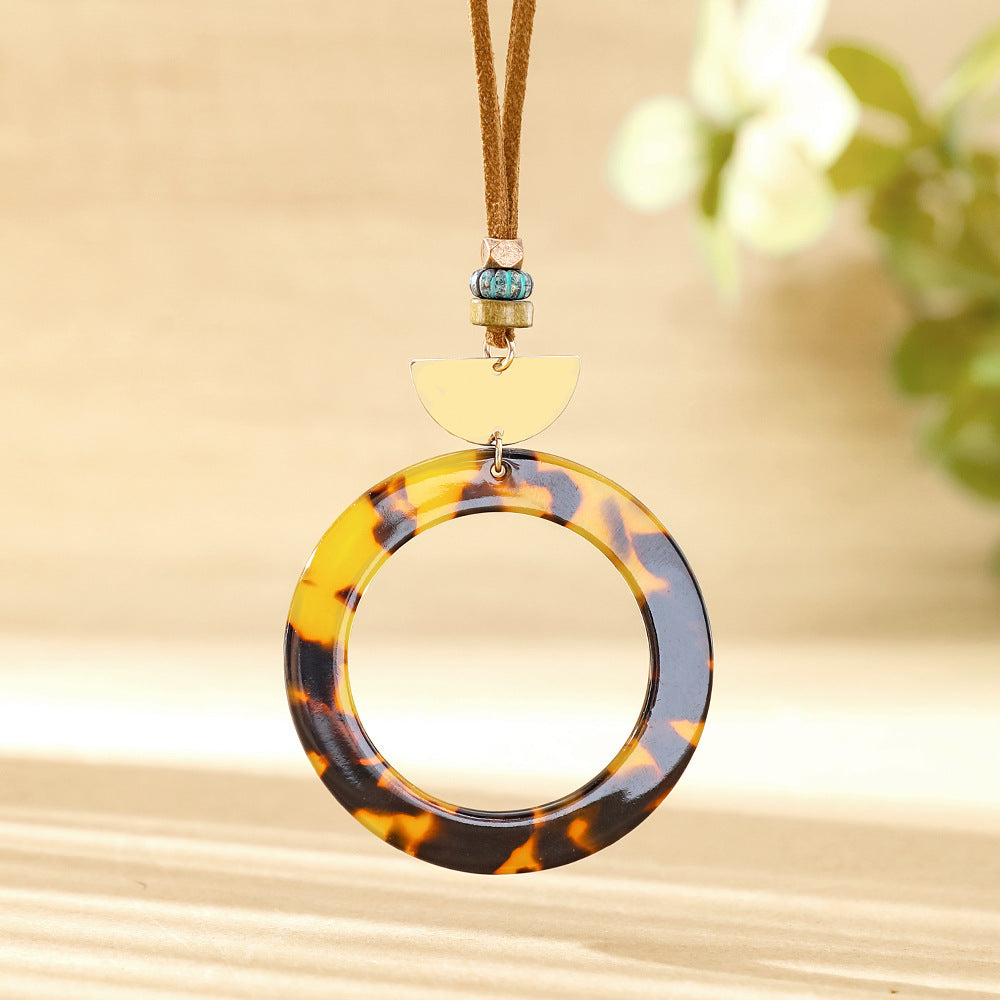 Wholesale Vintage Ethnic Style Pendant Necklace OceanInspired Fashion Accessory